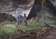 Emily Carr Vanquished painting